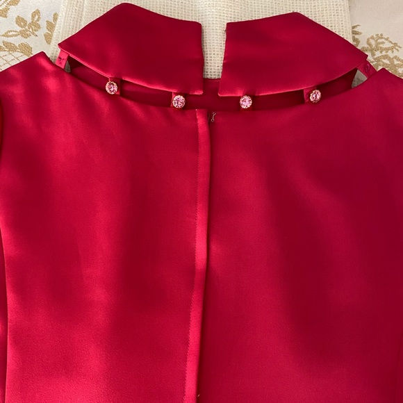 Vintage Pink Embellished Cocktail Dress - Picture 10 of 11